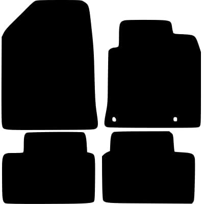 PCM - Car Floor Mats Compatible with KIA Ceed Manual from 2018 - Present - Tailored Car Mats with Non Slip Backing - 4 pcs Floor Mat Set with 3 Clips