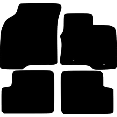 PCM- Car Floor Mats fits for Fiat Panda from (2012-2015) - Tailored Car Mats - Car Floor Mat, with Anti Slip Backing - 4 pcs Floor Mat Set with 2 Clips