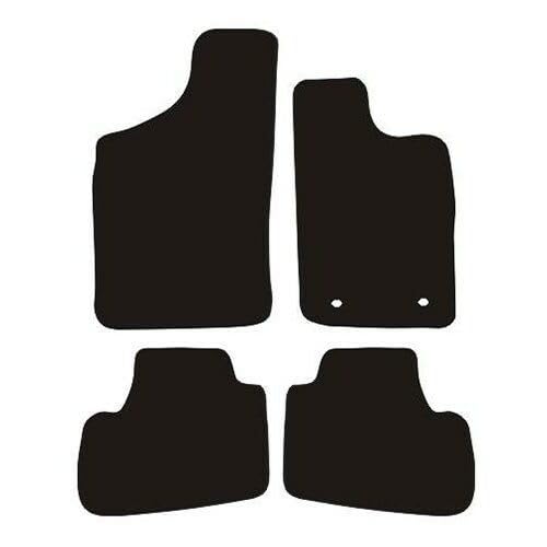 PCM- Car Floor Mats fits for NISSAN Navara Double Cab D22 from (1997-2005) - Black Premium Carpet - Tailored Car Mats - Car Floor Mat, with Anti Slip Backing - 4 pcs Floor Mat Set with 2 Clips