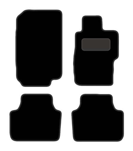 PCM - Car Floor Mats for Honda Accord (Manual) 2004-2008 - Black - Tailored Car Mats - Waterproof, Non Slip Car Floor Mat, with Anti Slip Backing - 4 pcs Floor Mat Set