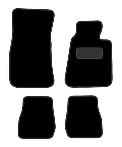 PRIME CAR MAT - Fits BMW 3 Series E30 1982-1994 - Tailored Car Mats - Floor Mat, Fitted With Clips & Granulated Backing - EDGED WITH BLACK NYLON BINDING - 4 pcs Floor Mat Set