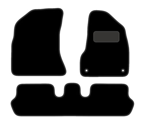 PRIME CAR MAT - Fits CITROEN C4 2007-2013 PICASSO 3pce set - Tailored Car Mats - Floor Mat, Fitted With Clips & Granulated Backing - EDGED WITH BLACK NYLON BINDING - 4 pcs Floor Mat Set