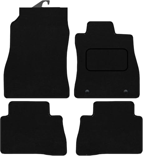 PRIME CAR MAT - Fits Nissan Juke 2010-2019 - Tailored Car Mats - Floor Mat, Fitted With Clips & Granulated Backing - EDGED WITH BLACK NYLON BINDING - 4 pcs Floor Mat Set