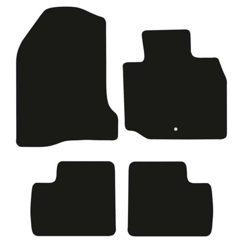 PCM- Car Floor Mats fits for Mitsubishi i from 2006-2013 - Tailored Car Mats - Car Floor Mat, with Anti Slip Backing - 4 pcs Floor Mat Set with 1 Clip