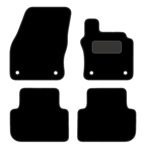 PRIME CAR MATS - Fits VOLKSWAGEN Tiguan 2016-2020 - Tailored Fit Heavy-Duty - Fitted With Clips & Granulated Backing - 4 Pc Floor Mat