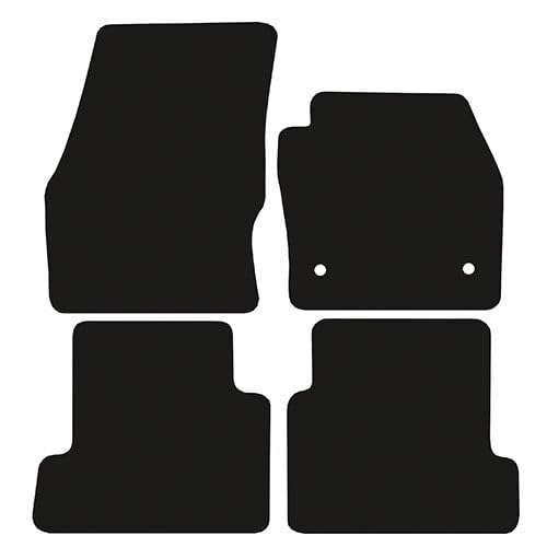 PCM- Car Floor Mats fits for Ford Kuga from 2012-2020 - Tailored Car Mats - Car Floor Mat, with Anti Slip Backing - 4 pcs Floor Mat Set with 2 Clips