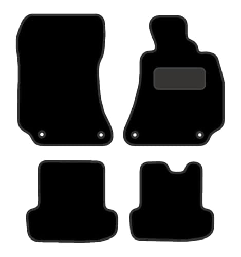 PRIME CAR MAT - Tailored Car Floor Mats for Mercedes E Class Coupe Manual (2009-2016) 4 CLIPS - Full Floor Protection - Anti Slip & Fit Mat with Clips Easy Clean Car Carpet
