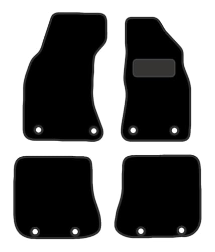 PRIME CAR MAT - Fits AUDI S4 1997-2002 - Tailored Car Mats - Floor Mat, Fitted With Clips & Granulated Backing - EDGED WITH BLACK NYLON BINDING - 4 pcs Floor Mat Set