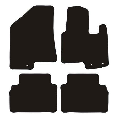 PCM- Car Floor Mats fits for Hyundai ix35 from 2010-2015 - Tailored Car Mats - Car Floor Mat, with Anti Slip Backing - 3 pcs Floor Mat Set with 3 Clips