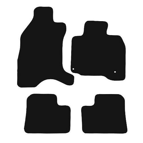 PCM- Car Floor Mats fits for Peugeot ION from 2010 - Present - Tailored Car Mats - Car Floor Mat, with Anti Slip Backing - 4 Pcs Floor Mat Set with 2 Clips