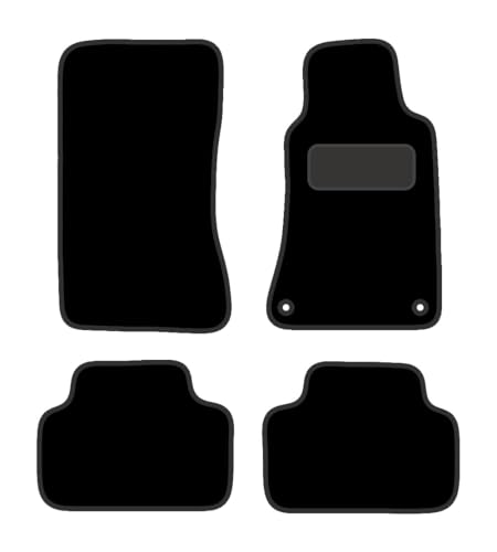 PCM - Car Floor Mats for Mercedes C CLASS (W203) (2000-2007) 2 CLIPS - Tailored Car Mats - Car Floor Mat, with Anti Slip Backing - 4 pcs Floor Mat Set