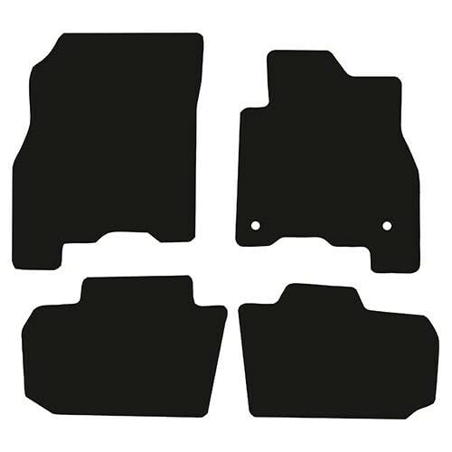 PCM- Car Floor Mats fits for NISSAN Leaf from 2020 - Present - Tailored Car Mats - Car Floor Mat, with Anti Slip Backing - 4 pcs Floor Mat Set with 2 Clip