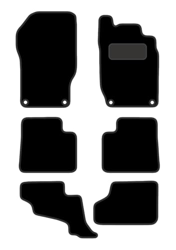 PCM- Car Floor Mats fits for Mercedes GL 7 Seater from (2006-2013) - Tailored Car Mats - Car Floor Mat, with Anti Slip Backing - 6 pcs Floor Mat Set with 4 Clips