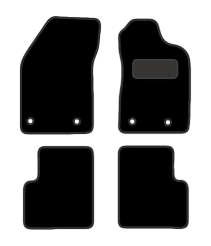 PRIME CAR MAT - R-O-M-E-O A-L-F-A Giulietta Manual 2010-2014 - Tailored Car Mats - Waterproof, Non Slip Car Floor Mat - 4 pcs Floor Mat Set