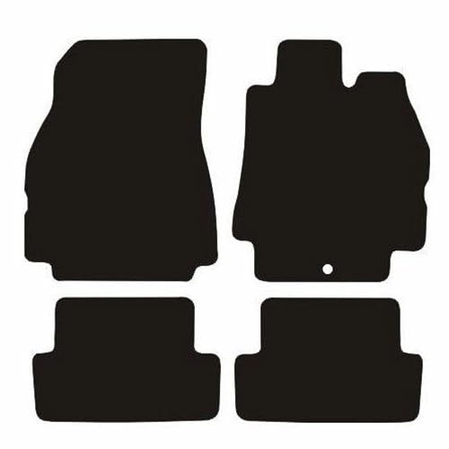 PRIME CAR MAT-Fits Renault Megane From 2002-2008 - Taloried Mats-Floor Mat, Fitted With Clips-EDGED WITH BLACK NYLON BINDING-4 pcs Floor Mat Set with 1 Clip