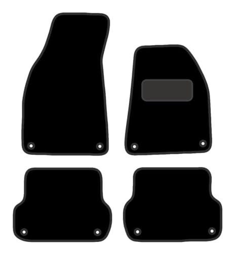 PRIME CAR MAT - Fits AUDI Rs4 2006-2008 - Tailored Car Mats - Floor Mat, Fitted With Clips & Granulated Backing - EDGED WITH BLACK NYLON BINDING - 4 pcs Floor Mat Set