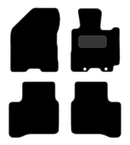 PCM- Car Floor Mats fits for SUZUKI Swift TAXI from 2017 ON - Tailored Car Mats - Car Floor Mat, with Anti Slip Backing - 4Pcs Floor Mat Set with 2 Clips