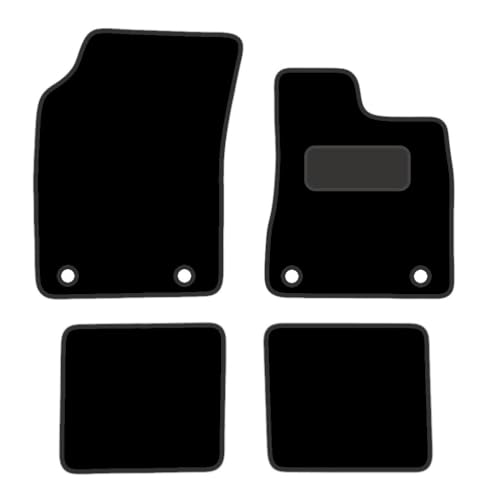 PRIME CAR MAT - Fits CHRYSLER Ypsilon 2011-2018 - Tailored Car Mats - Floor Mat, Fitted With Clips & Granulated Backing - EDGED WITH BLACK NYLON BINDING - 4 pcs Floor Mat Set