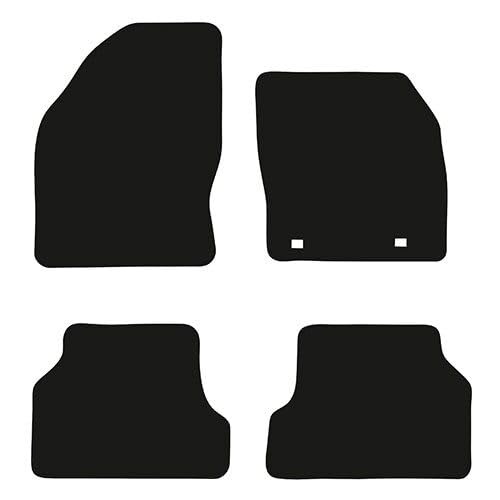 PCM- Car Floor Mats fits for Ford Focus from 2005-2011 - Tailored Car Mats - Car Floor Mat, with Anti Slip Backing - 4 pcs Floor Mat Set with 2 Clips