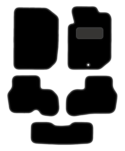 PCM-Car Floor Mats fits for Porche Satria Neo from (2006-2015) - Tailored Car Mats - Car Floor Mat, with Anti Slip Backing - 5 pcs Floor Mat Set with 1 Clips