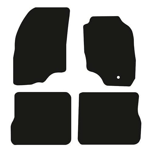 PCM- Car Floor Mats fits for Mitsubishi Outlander MK1 from 2004-2007 - Tailored Car Mats - Car Floor Mat, with Anti Slip Backing - 4 pcs Floor Mat Set with 1 Clip