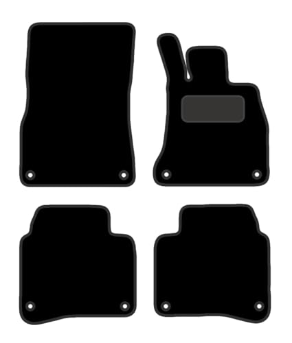PRIME CAR MAT - Car Floor Mats fits for MERCEDES S Class LWB from (2013-2017) - Tailored Car Mats - Car Floor Mat, with Anti Slip Backing - 4 pcs Floor Mat Set with 8 Clips