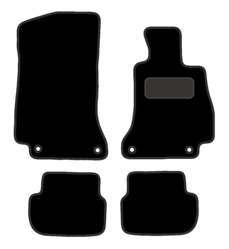 PCM - Car Floor Mats for Mercedes C Class CADRIOLET Convertible (2014 - Present) 4 CLIPS - Tailored Car Mats - Car Floor Mat, with Anti Slip Backing - 4 pcs Floor Mat Set