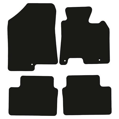 PCM- Car Floor Mats fits for Hyundai i30 from 2012-2017 - Tailored Car Mats - Car Floor Mat, with Anti Slip Backing - 4 pcs Floor Mat Set with 3 Clips