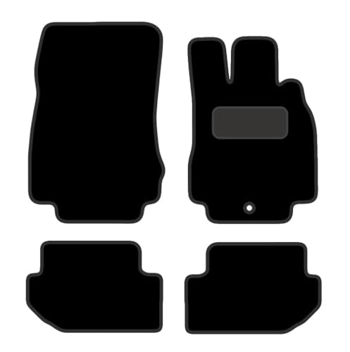 PCM - Car Floor Mats for Mercedes CL (2000-2006) 1 CLIPS - Tailored Car Mats - Car Floor Mat, with Anti Slip Backing - 4 pcs Floor Mat Set