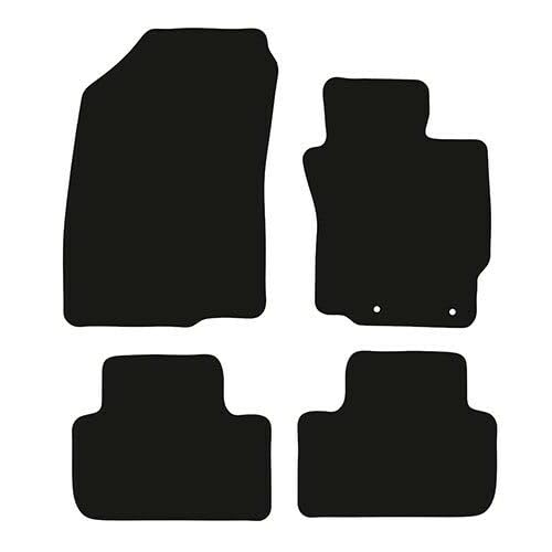 PCM- Car Floor Mats fits for Mitsubishi ASX from 2010-Present - Tailored Car Mats - Car Floor Mat, with Anti Slip Backing - 4 pcs Floor Mat Set with 2 Clips