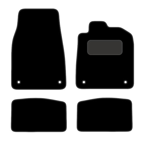PCM-Car Floor Mats fits for Porche Taycan from 2019 Present - Tailored Car Mats - Car Floor Mat, with Anti Slip Backing - 4 pcs Floor Mat Set with 4 Clips