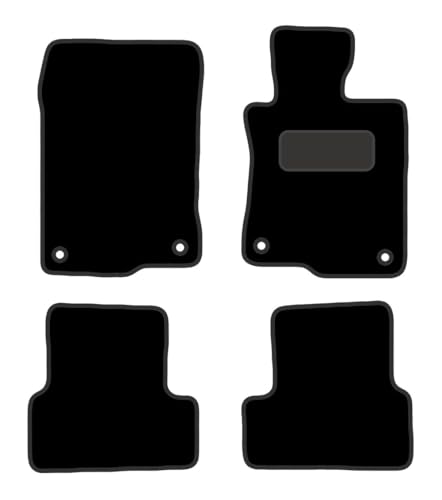 PCM - Car Floor Mats for Honda Accord (Manual) 2008 ON - Tailored Car Mats - Car Floor Mat, with Anti Slip Backing - 4 pcs Floor Mat Set with 4 Clips