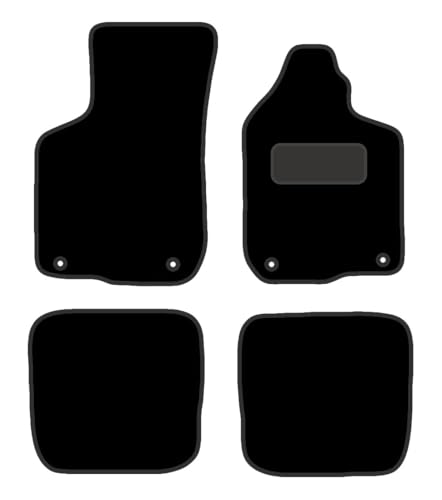 PRIME CAR MAT - Fits AUDI A3 & S3 3 DOORS 1996-2003 - Tailored Car Mats - Floor Mat, Fitted With Clips & Granulated Backing - EDGED WITH BLACK NYLON BINDING - 4 pcs Floor Mat Set