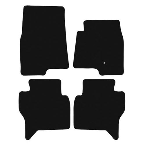 PRIME CAR MAT - Car Floor Mats fits for Mitsubishi Shogun D-ID LWB from 2000-2007 - Tailored Car Mats - Car Floor Mat, with Anti Slip Backing - 4 pcs Floor Mat Set with 1 Clip