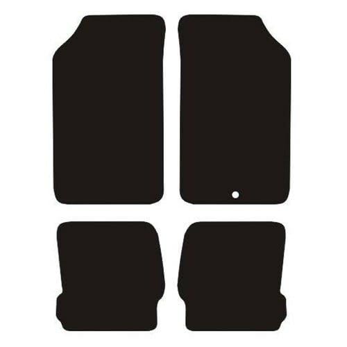 PCM- Car Floor Mats fits for Peugeot 205 from 1983-1996 - Tailored Car Mats - Car Floor Mat, with Anti Slip Backing - 4 Pcs Floor Mat Set with 1 Clip
