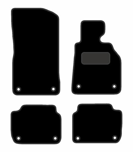 PRIME CAR MAT - Fits BMW 3 Series E46 2001-2005 - Tailored Car Mats - Floor Mat, Fitted With Clips & Granulated Backing - EDGED WITH BLACK NYLON BINDING - 4 pcs Floor Mat Set