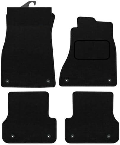 PRIME CAR MAT - Fits AUDI A6 2011-2018 - Tailored Car Mats - Floor Mat, EDGED WITH BLACK NYLON BINDING - 4 pcs Floor Mat Set