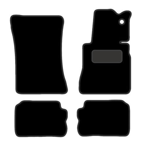 PCM- Car Floor Mats fits for MERCEDES S Class Coupe from (1981-1991) - Tailored Car Mats - Car Floor Mat, with Anti Slip Backing - 4 pcs Floor Mat Set