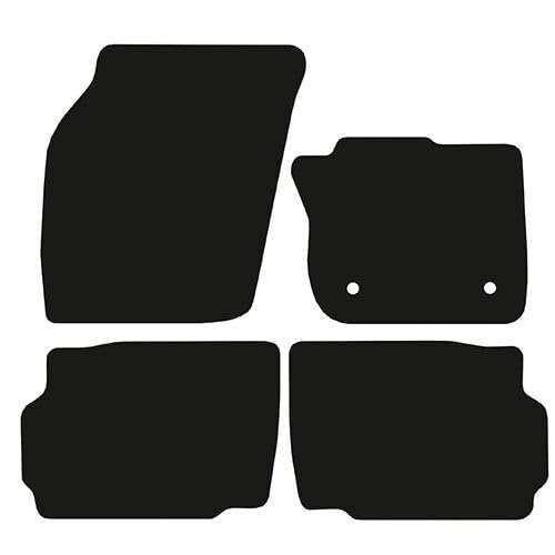 PCM- Car Floor Mats fits for Ford Mondeo from 2015-2019 - Tailored Car Mats - Car Floor Mat, with Anti Slip Backing - 4 pcs Floor Mat Set with 2 Clips