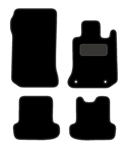 PCM - Car Floor Mats for Mercedes C CLASS COUPE (2007-2014) 4 CLIPS - Tailored Car Mats - Car Floor Mat, with Anti Slip Backing - 4 pcs Floor Mat Set