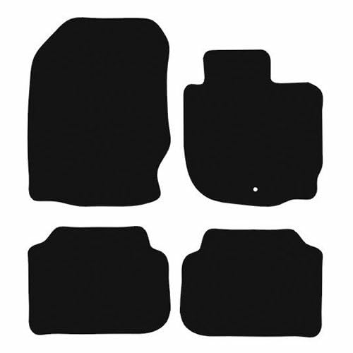 PCM- Car Floor Mats fits for Mitsubishi Colt CZ1 3 Door from 2009 - Present - Tailored Car Mats - Car Floor Mat, with Anti Slip Backing - 4 pcs Floor Mat Set with 1 Clip