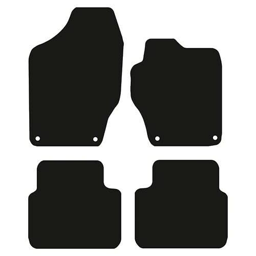PCM- Car Floor Mats fits for Peugeot 308 SW from 2008-2014 - Tailored Car Mats - Car Floor Mat, with Anti Slip Backing - 4 Pcs Floor Mat Set with 4 Clips
