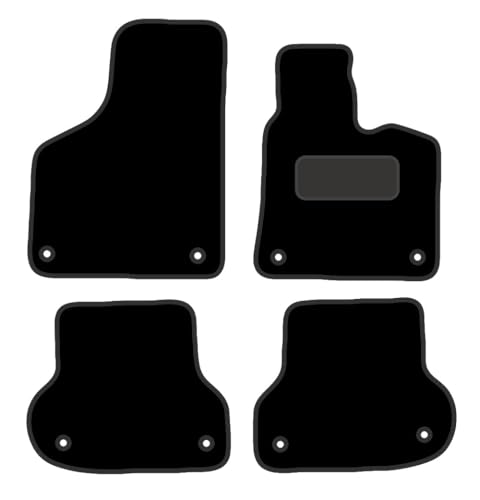 PRIME CAR MAT - Fits Audi A3 Sportback 2004-2013 - Tailored Car Mats - Floor Mat, Fitted With Clips & Granulated Backing - EDGED WITH BLACK NYLON BINDING - 4 pcs Floor Mat Set