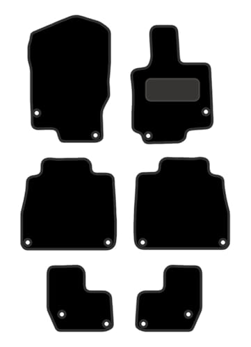 PCM- Car Floor Mats fits for Mercedes GLS 7 Seater From 2020 ON - Tailored Car Mats - Car Floor Mat, with Anti Slip Backing .6 pcs Floor Mat Set with 12 Clips.