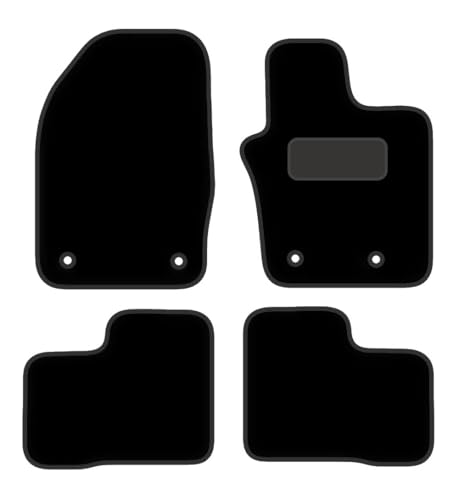 PCM- Car Floor Mats fits for Fiat 500X from 2015 ON - Tailored Car Mats - Car Floor Mat, with Anti Slip Backing - 4 pcs Floor Mat Set with 4 Clips