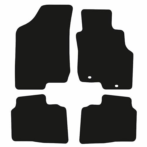 PCM- Car Floor Mats fits for Hyundai i30 from 2007-2009 - Tailored Car Mats - Car Floor Mat, with Anti Slip Backing - 4 pcs Floor Mat Set with 2 Clips