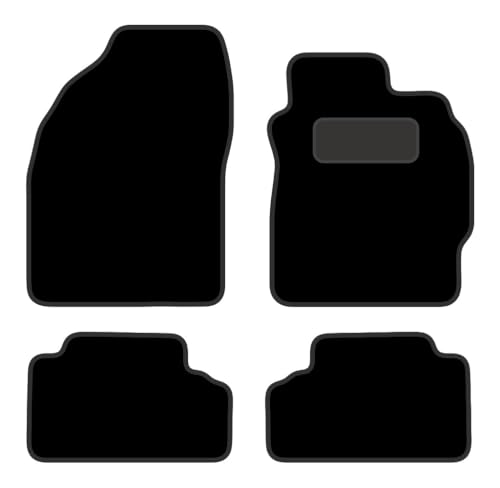 PCM - Car Floor Mats for Toyota Auris (2007-2011) 2 CLIPS - Tailored Car Mats - Car Floor Mat, with Anti Slip Backing - 4 pcs Floor Mat Set