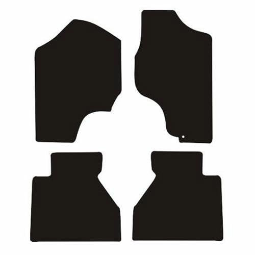 PCM- Car Floor Mats fits for NISSAN Navara Double Cab D40 from (2006-2010) - Black Premium Carpet - Tailored Car Mats - Car Floor Mat, with Anti Slip Backing - 4 pcs Floor Mat Set with 1 Clips