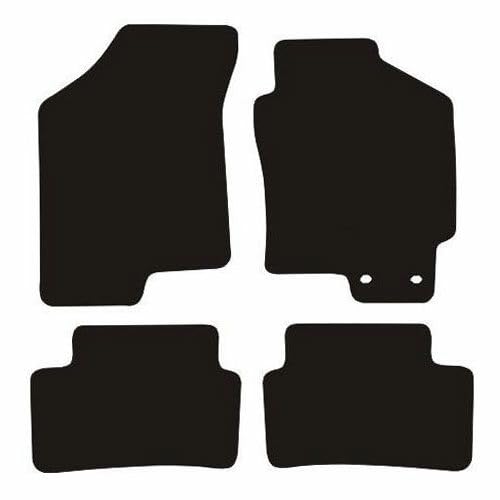 PCM- Car Floor Mats fits for Hyundai Coupe from 2002-2009 - Tailored Car Mats - Car Floor Mat, with Anti Slip Backing - 4 pcs Floor Mat Set with 2 Clips