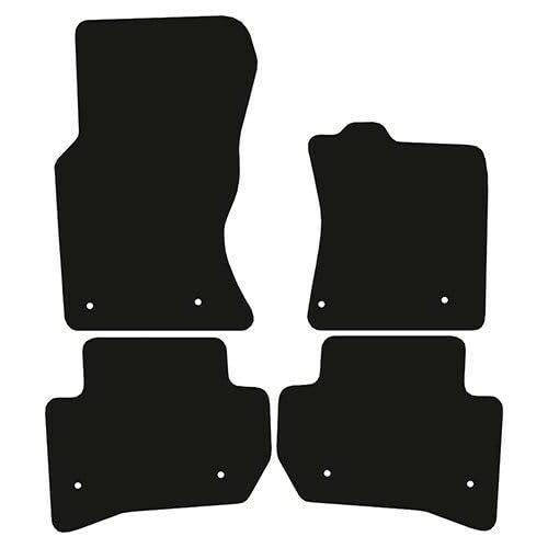 PRIME CAR MAT-Fits Jaguar F Pace from 2016-Present - Taloried Mats-Waterproof, Non Slip Car Floor Mat, Fitted with Clips & Anti Slip Backing-4 pcs Floor Mat Set with 8 Clips